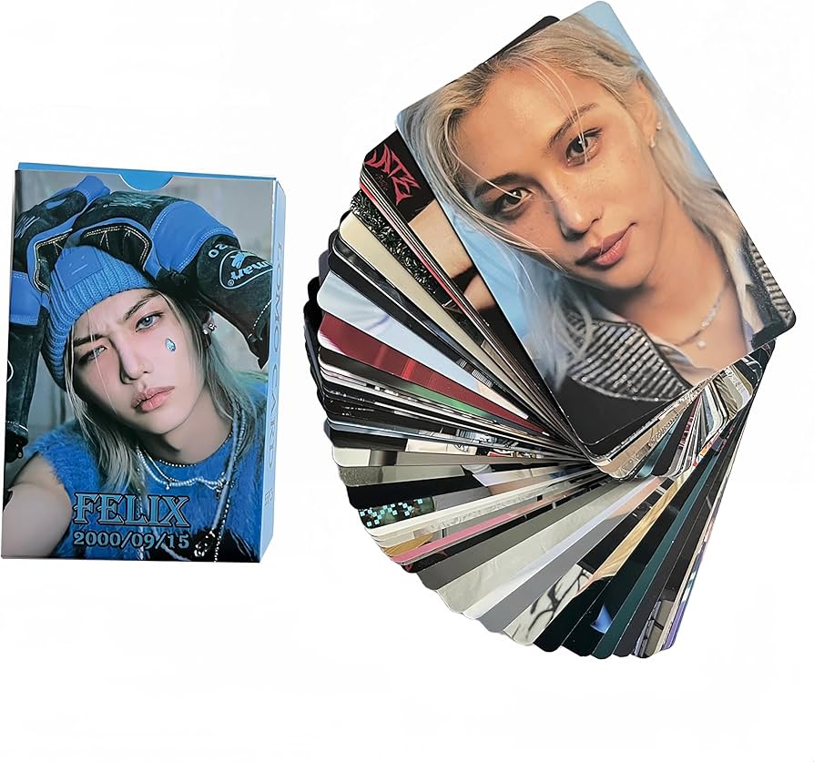 Amazon.com: FOURBOM Felix Photocard Set - 55 Pcs Stray Kids Felix