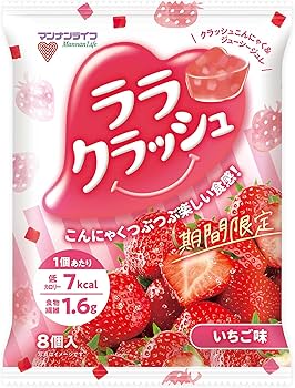 Amazon.co.jp: マンナンライフ ララクラッシュいちご味 （24g×8個