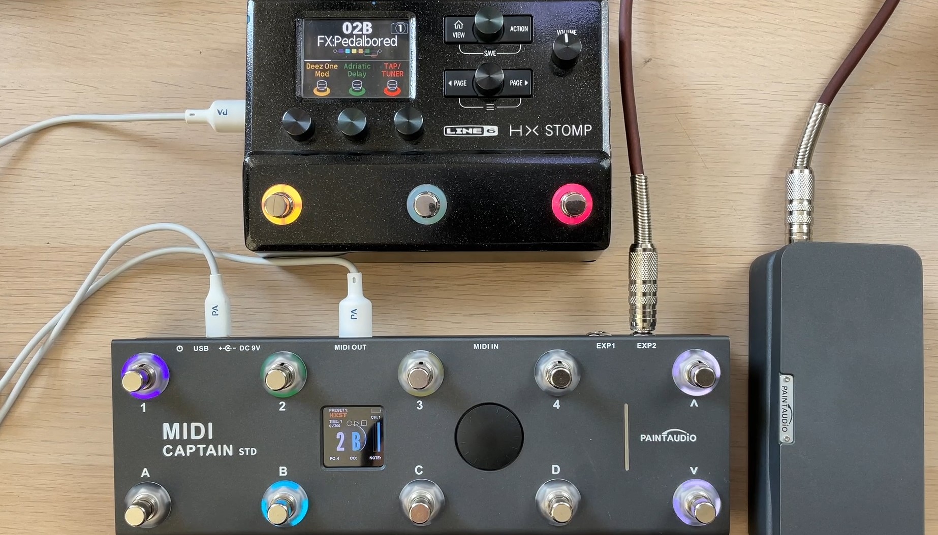 Amazon.com: PAINTAUDIO MIDI Captain Foot Controller Multi-Effects