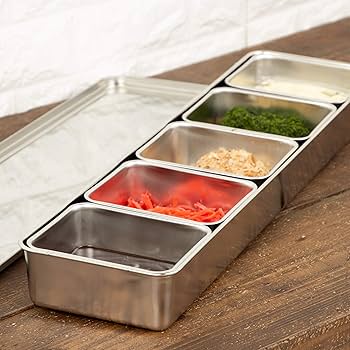 Amazon｜遠藤商事(Endo Shoji) TKG 調味料薬味入れ 4ヶ入長 幅×奥行×高