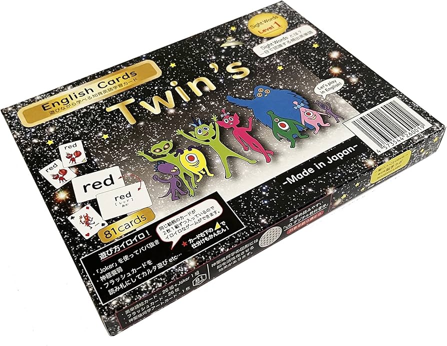 Amazon.co.jp: Twin's English cards ツインズ 英語 カード フラッシュ
