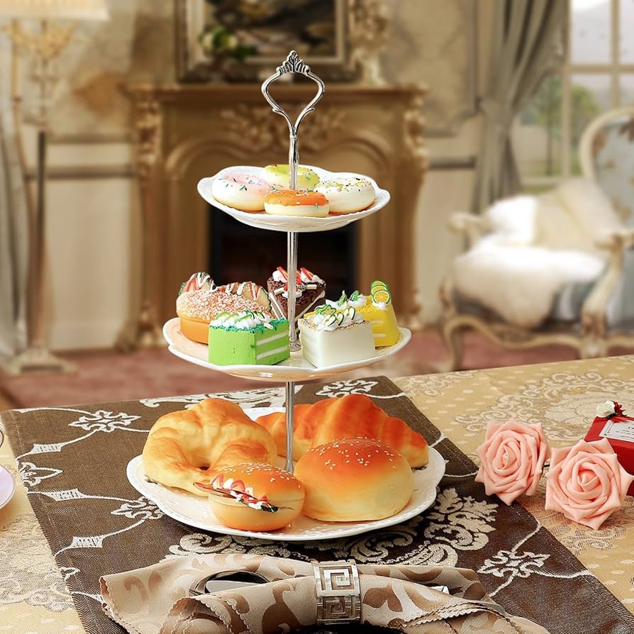 Amazon｜アフタヌーンティー ケーキスタンド 3段 デザートプレート