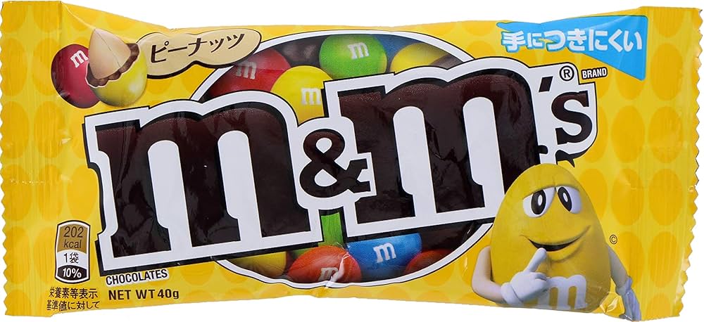 Amazon | マースジャパン M&M'S ピーナッツシングル 40g×12袋 | マース