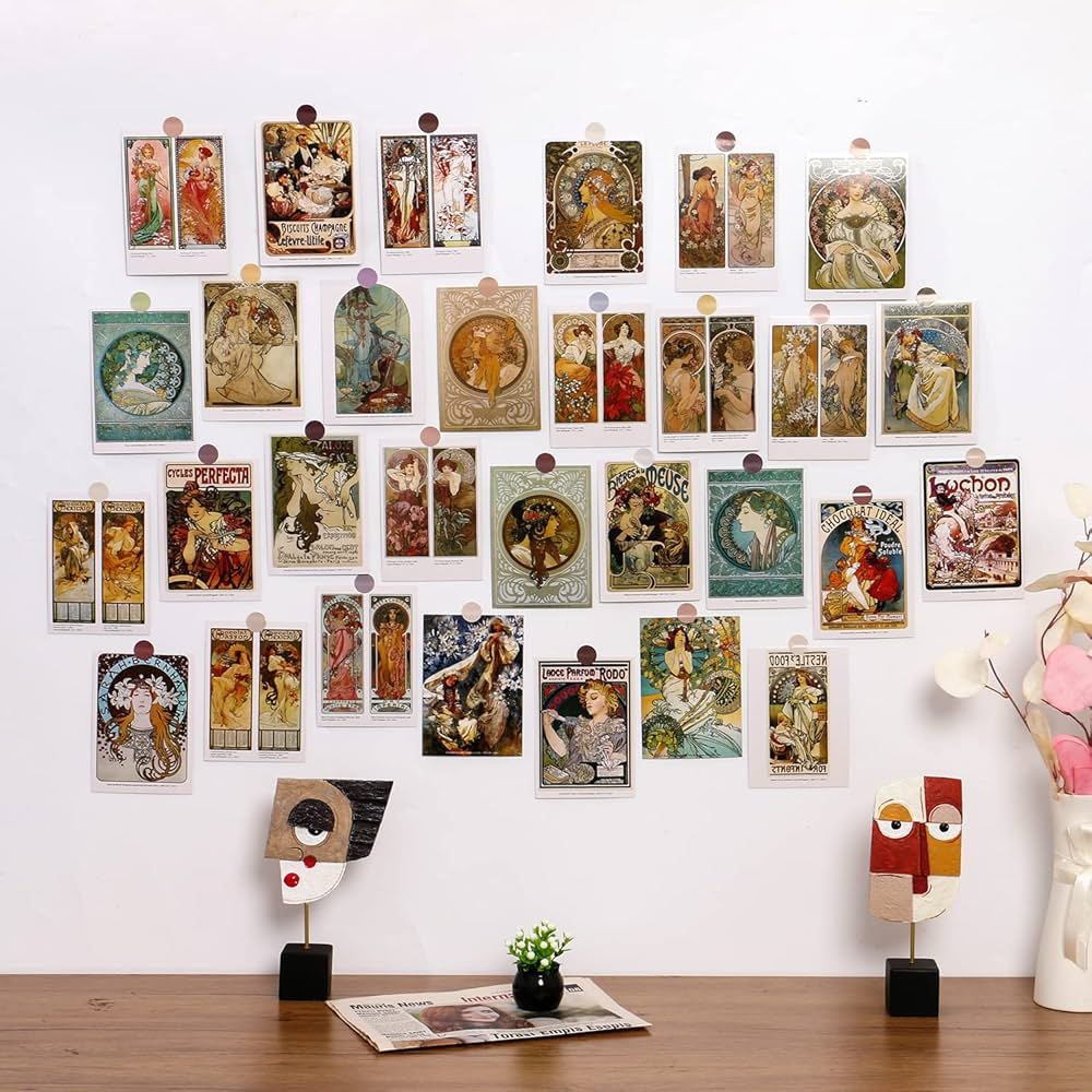 Amazon.co.jp: アートポストカード 有名な絵画アートワーク ポスト