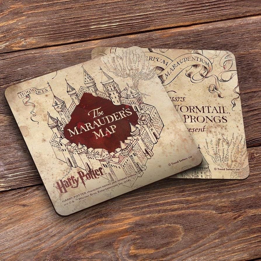 Amazon | Harry Potter Hogwarts the Marauder 's Mapコースターセット