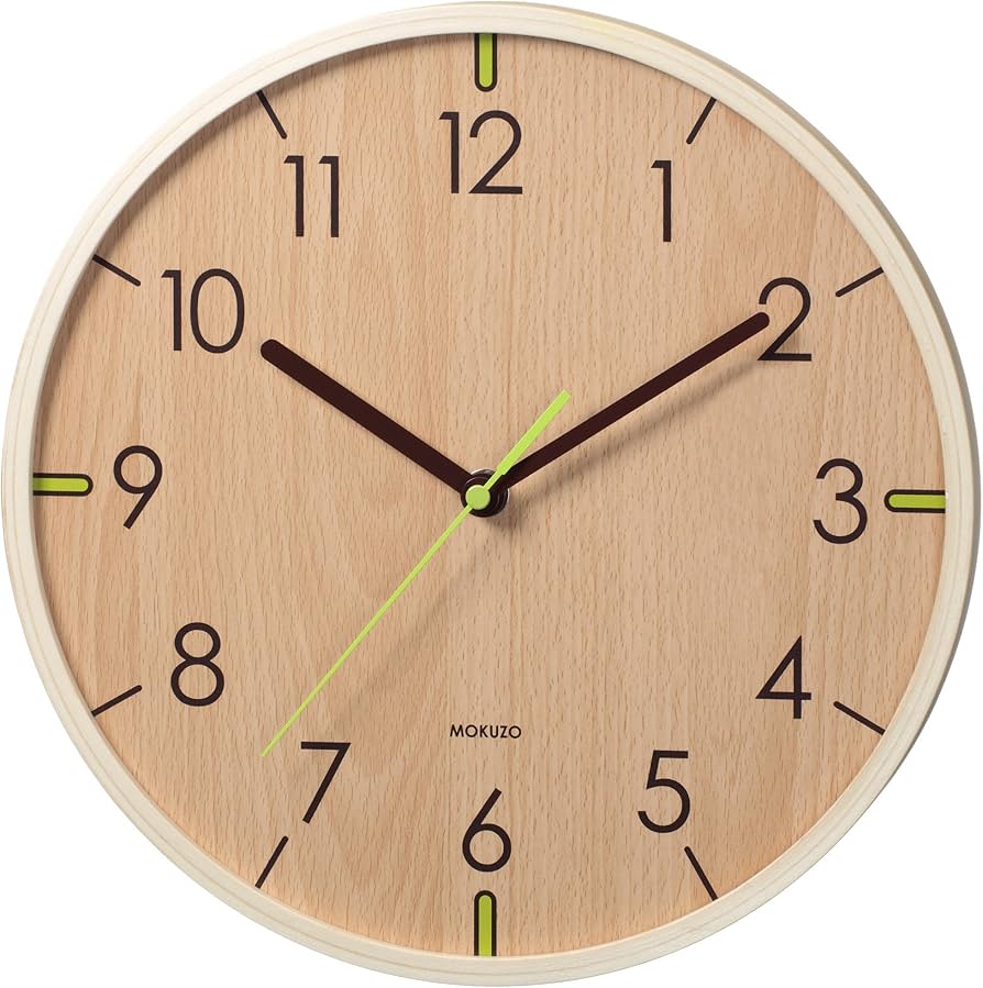 Amazon.co.jp: ランデックス(Landex) 掛け時計 アナログ 連続秒針 28.5