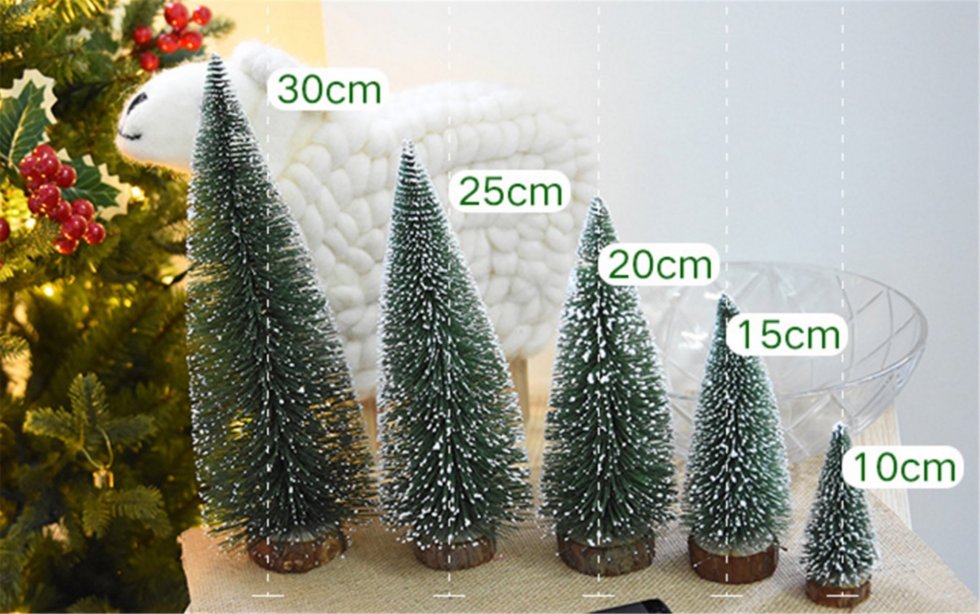 Amazon | SUJESI ミニ サイズ クリスマスツリー 雪付き 小型 10cm 15cm