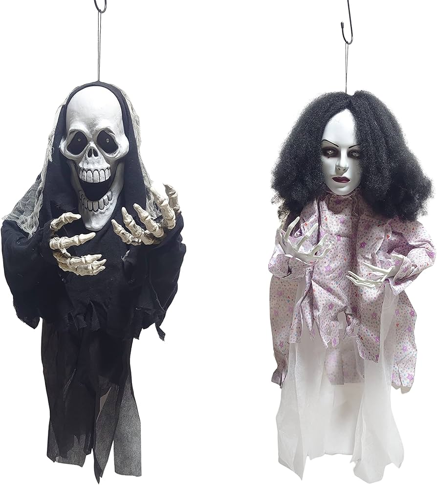 Amazon | お化け屋敷 道具 ハロウィン 飾り 恐怖人形 恐子さん