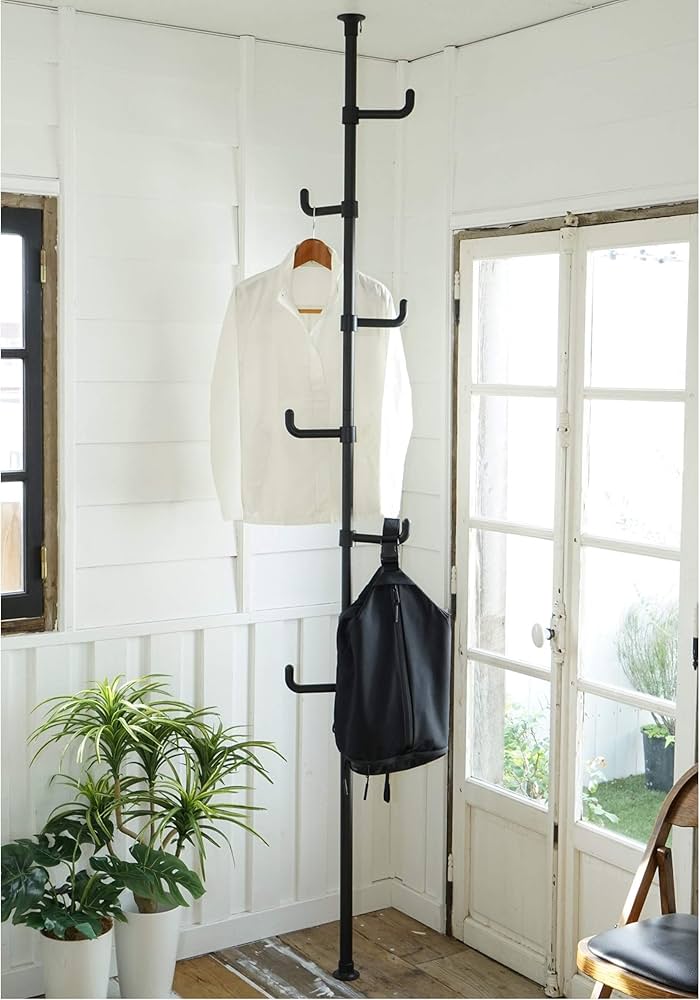 Amazon｜山善(YAMAZEN) 突っ張り ラック ポールハンガー 全体耐荷重