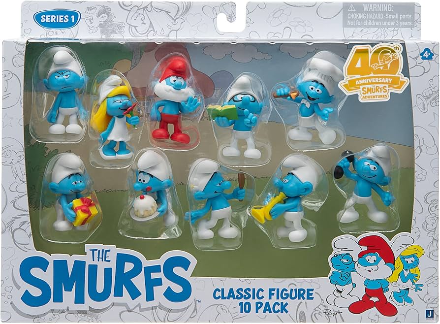 Amazon.co.jp: スマーフ 40周年記念クラシックフィギュア 10個パック