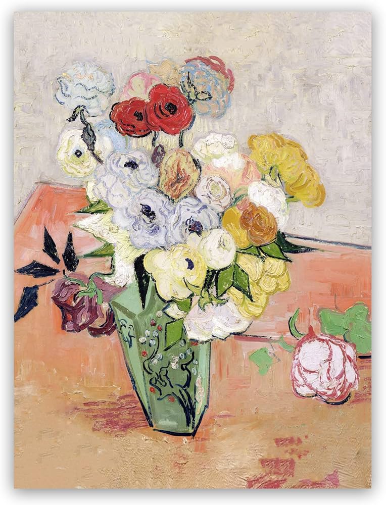 Amazon.co.jp: ヴィンセント・ヴァン・ゴッホ アートポスター - バラと