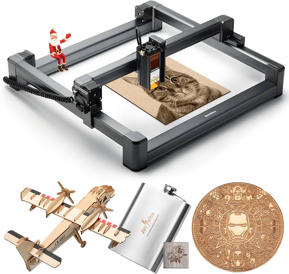 Amazon | Genmitsu Jinsoku LC-40 レーザー彫刻機 スマホ操作可能 金属