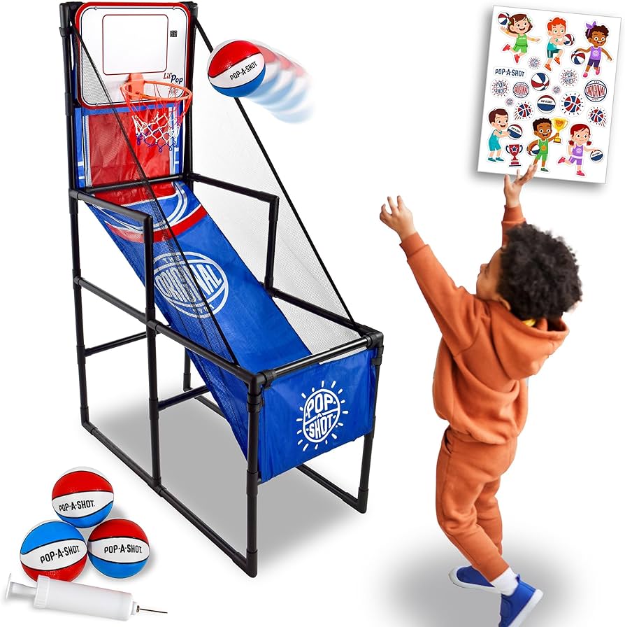 Amazon.com: Pop-A-Shot Lil' Pop Game | Indoor Arcade Basketball