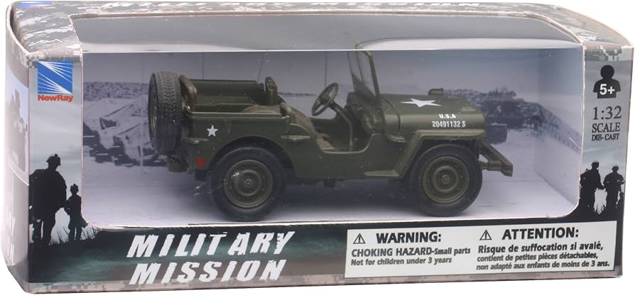 Amazon.co.jp: AK Sport 0301005 1:32 Scale Newray Military Jeep
