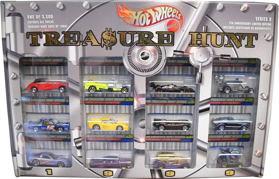 Amazon | HOT WHEELS 1999 TREASURE HUNT SERIES 12 CAR BOX SET w