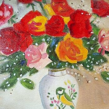 Amazon.co.jp: 油絵 花の絵薔薇F3号 油彩額縁入り （） : ホーム＆キッチン