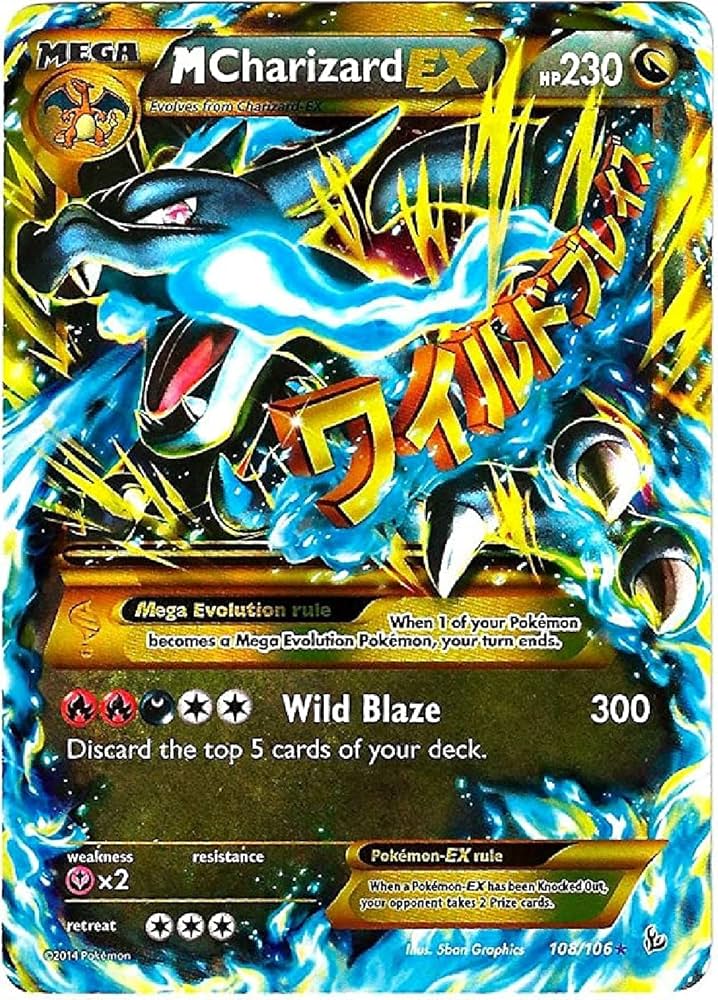Amazon.com: Pokemon - Mega-Charizard-EX (108) - XY Flashfire