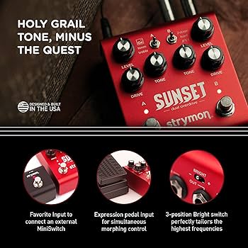 Amazon.com: Strymon Sunset Dual Overdrive and Boost Guitar Effects
