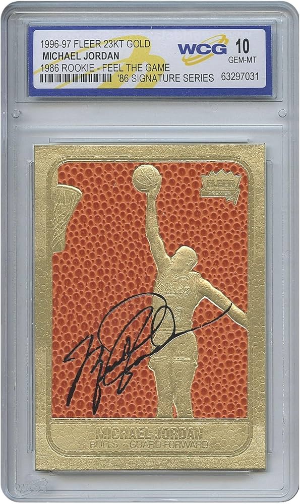 Amazon.com: 1996 Michael Jordan '86 Fleer Rookie Feel The Game NBA