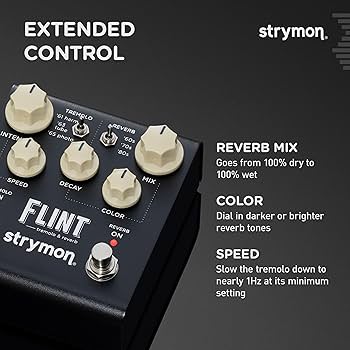 Amazon.com: Strymon Flint V2 Tremolo and Reverb Guitar Effects