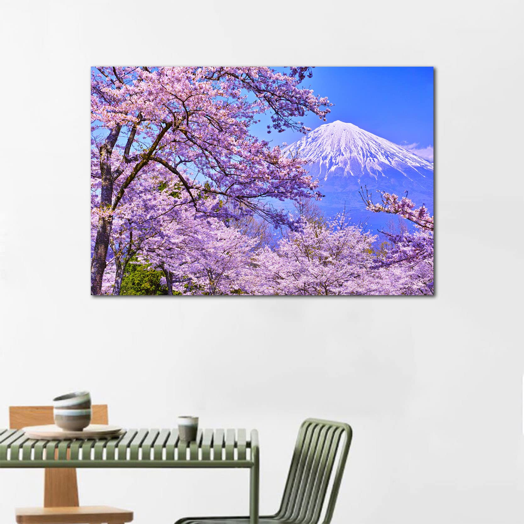 Amazon.co.jp: 富士山 桜 絵画 桜景色 富士山の風景 開運 ポスター