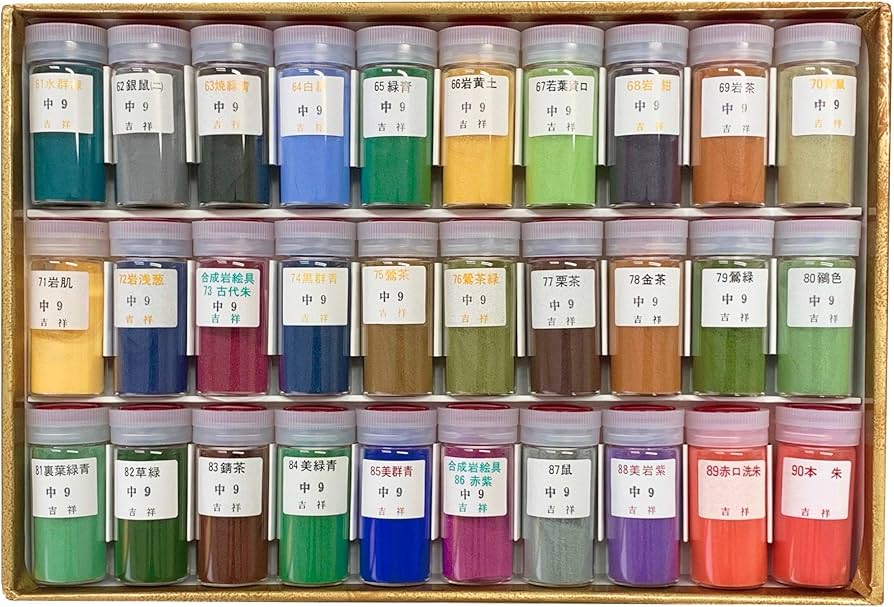 Amazon | 吉祥 日本画用絵具 岩絵具 30色セットNo.3 | 絵具 通販