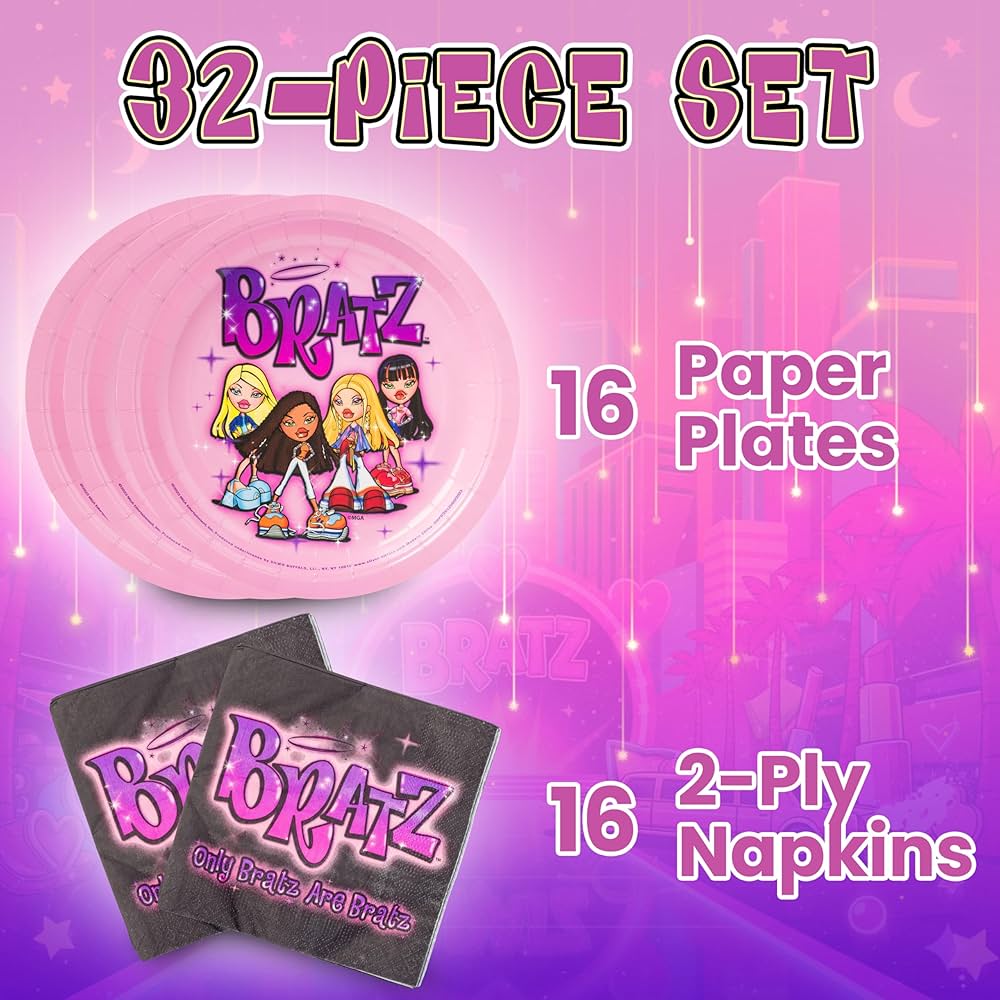 Amazon.com: Silver Buffalo Bratz Dolls Featuring Yasmin, Sasha