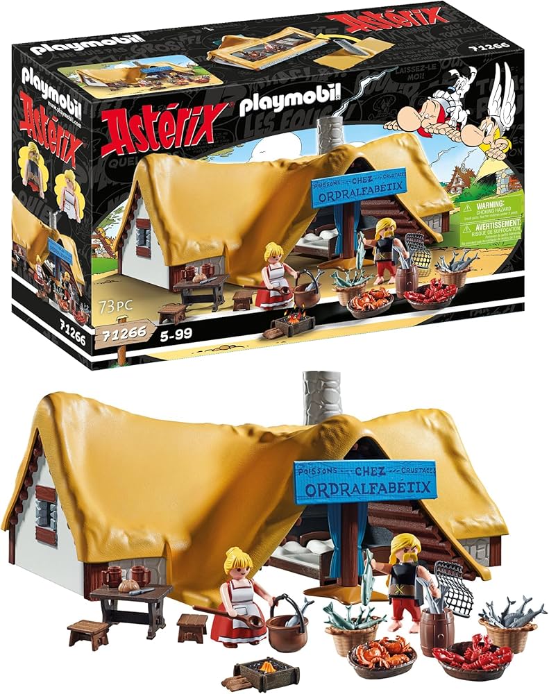 Amazon.com: Playmobil 71266 Asterix: Hut of Ordralfabetix, The