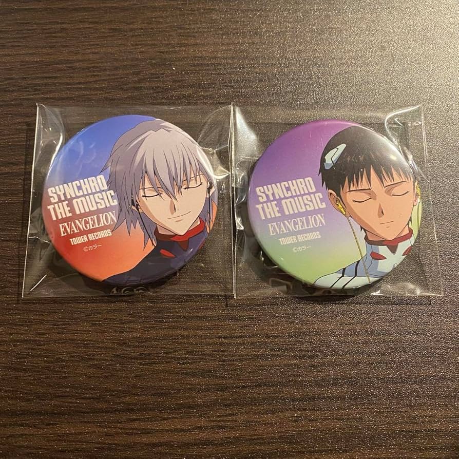 エヴァンゲリオン 缶バッジ タワーレコード タワレコ 3個セット シン