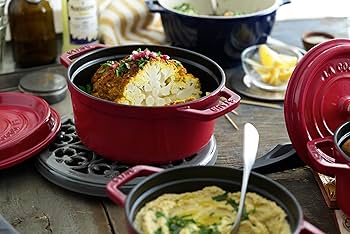 Amazon.com: STAUB Cast Iron Roaster/Cocotte, Round, 20 cm, 2.24 L
