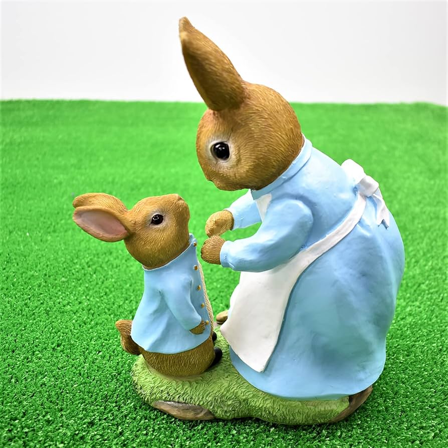 Amazon.co.jp: 創新貿易 置物 ピーターラビット オブジェ お母さんと