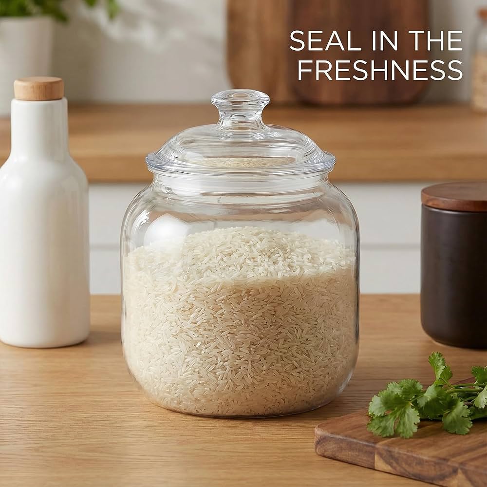 Amazon｜Goaste 140オンス アクリルクッキージャー 蓋付き 密閉