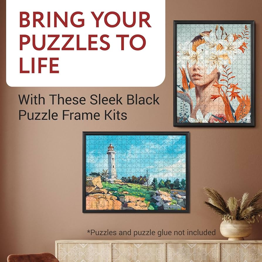Amazon.co.jp: [2個パック] パズルを飾るためのパズルフレームキット