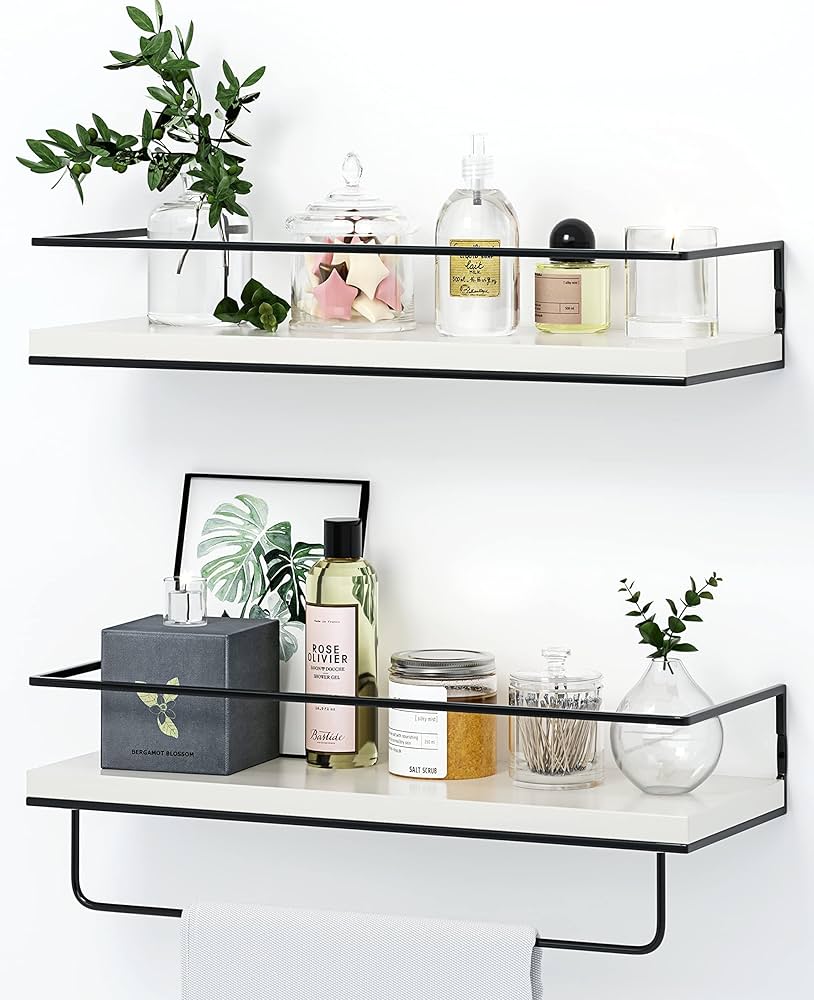 Amazon｜HaDec 棚ラック棚 ウォールシェルフ お風呂収納ラックタオル