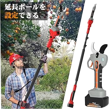 Amazon | 電動バサミ 【山本造園会社監修】業界初の5cm電動剪定ばさみ