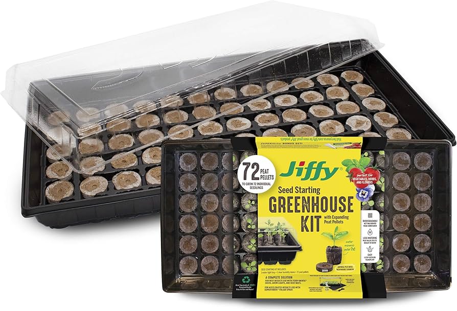 Amazon.com : Ferry Morse Jiffy Seed Starting Greenhouse Tray Kit