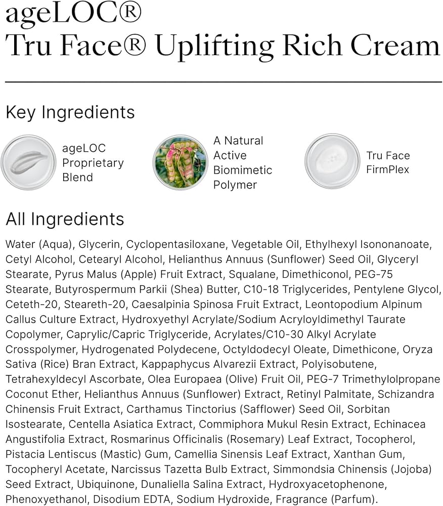 Amazon.com: ageLOC Nu Skin Tru Face Uplifting Rich Cream