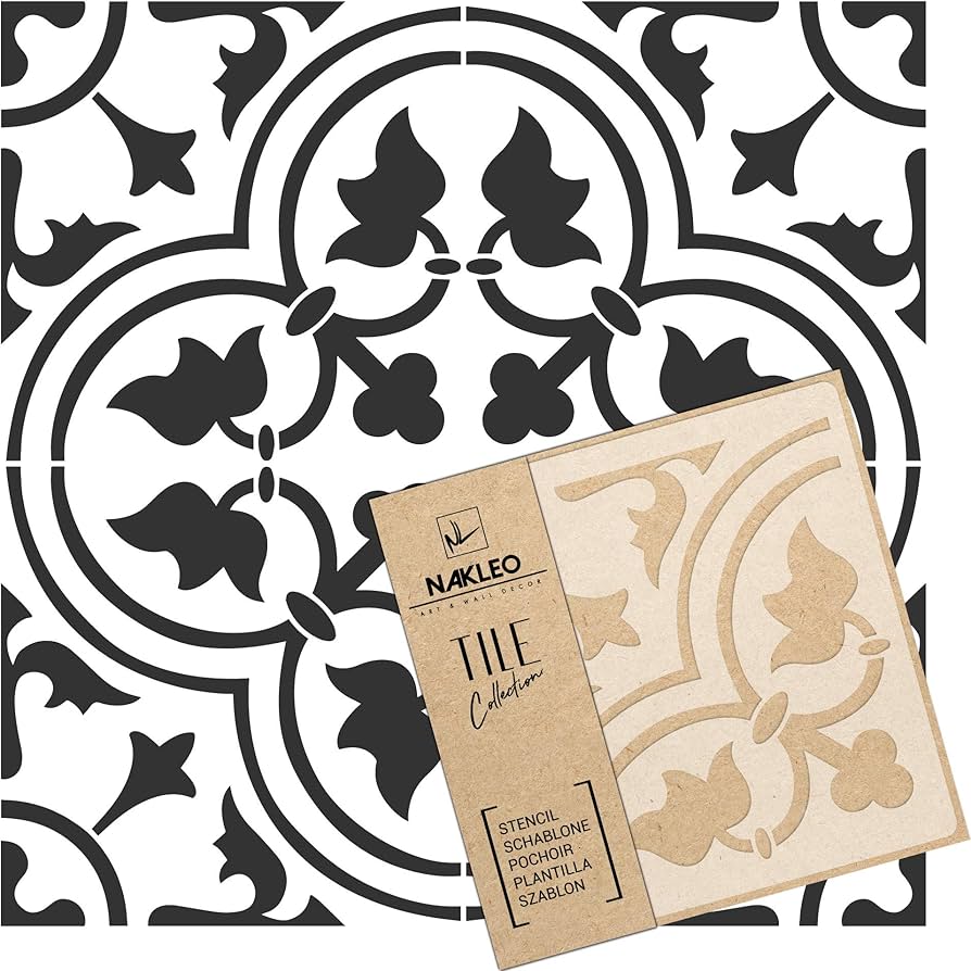 Amazon.co.jp: GOZO タイル 再利用可能 プラスチックステンシル