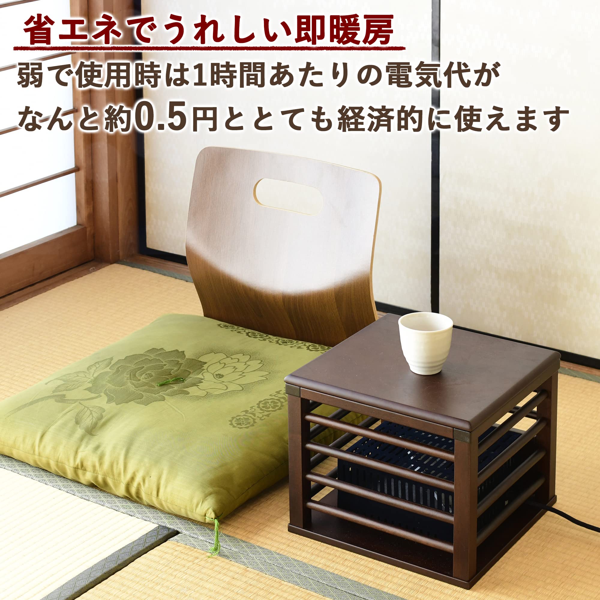 Amazon.co.jp: [山善] 一人用 こたつ ミニ 天板付 省エネ (幅30×奥行30