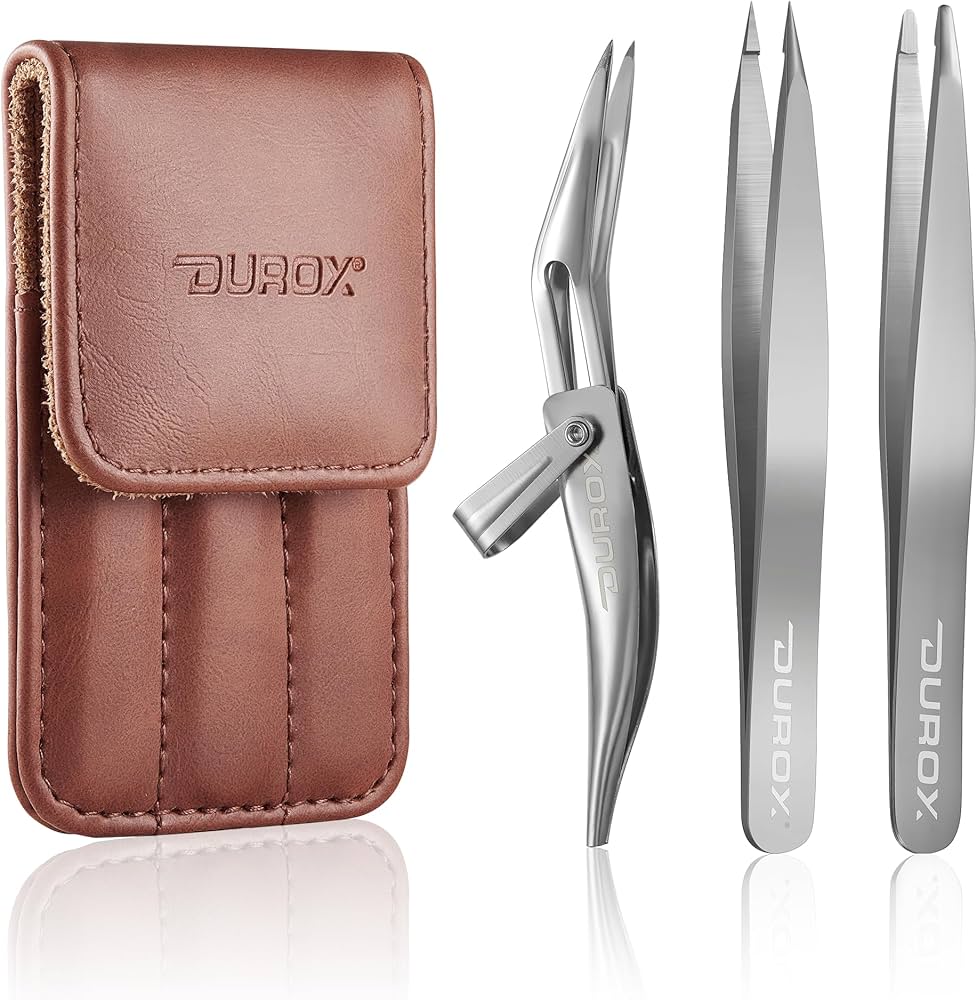 Amazon.co.jp: DUROX 精密ピンセット 3本セット｜①先細毛抜き（埋没毛