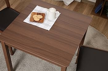 Amazon.co.jp: 不二貿易 ダイニングテーブル 2人用 幅75×奥行75×高さ71