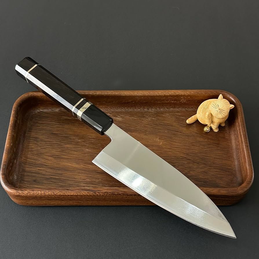 Amazon | 【鏡面仕上げ VG10号出刃包丁】180mm 黒檀八角柄 高級V金10号