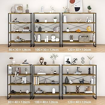 Amazon｜KIBOU KAI ラック オープンシェルフ 幅100×奥行40×高さ126cm 4