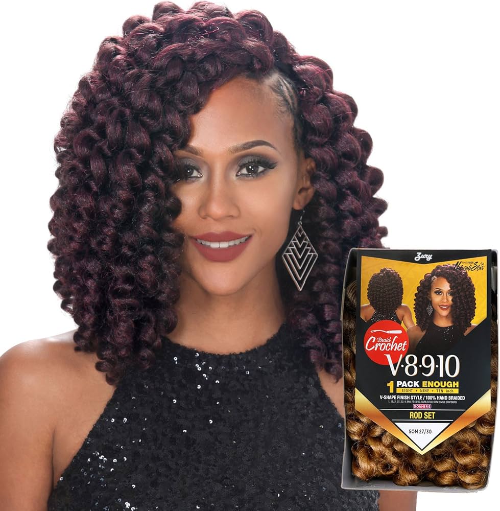 Amazon.com : Royal Zury Synthetic Hair Crochet Braids V8.9.10 Rod