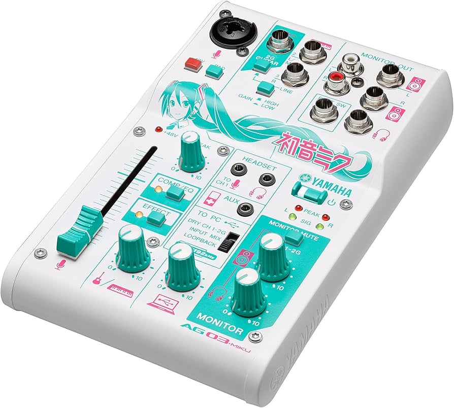 Amazon.co.jp: Yamaha, AG03 - MIKU, Webcasting Mixer, 3 Channel