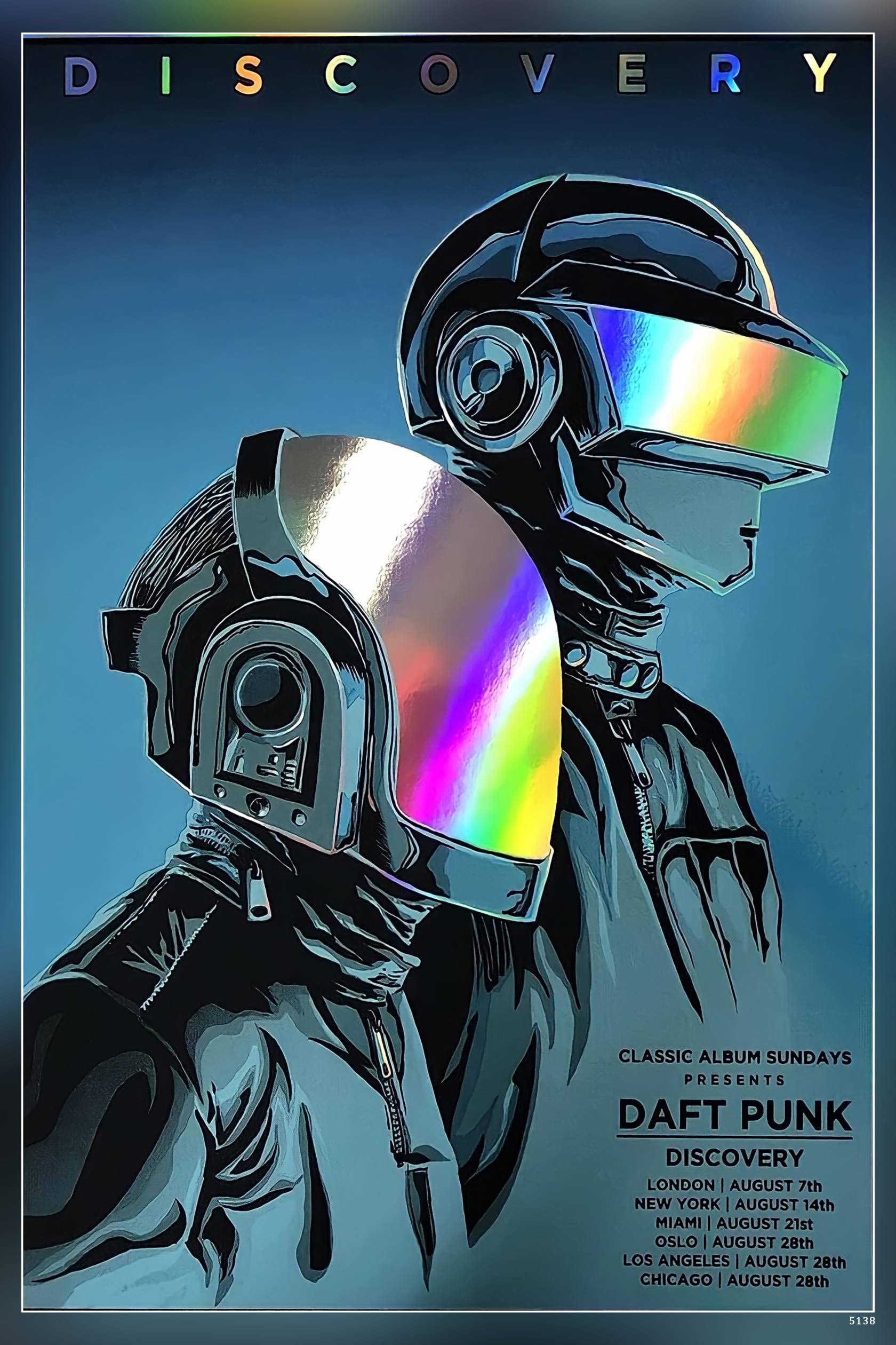 Amazon.com: Daft Punk Poster Matte Finish Paper Print (Multicolor