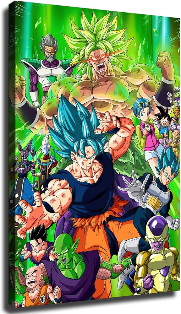 Amazon.co.jp: ドラゴンボールポスターキャンバスウォールアート