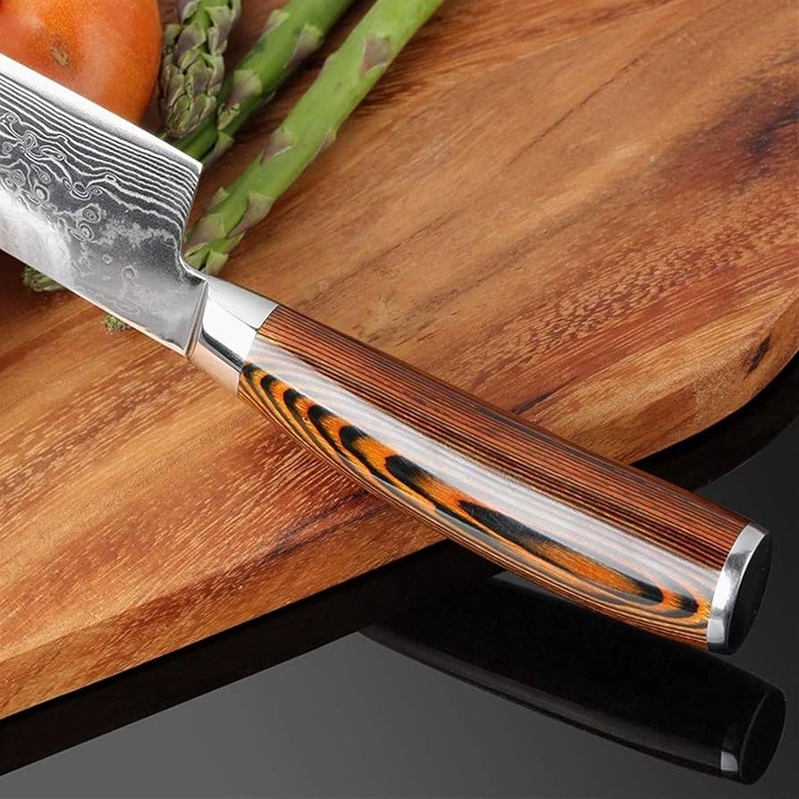 Amazon｜包丁 キッチンシェフナイフ4個セット、ダマスカス鋼ブッチャー