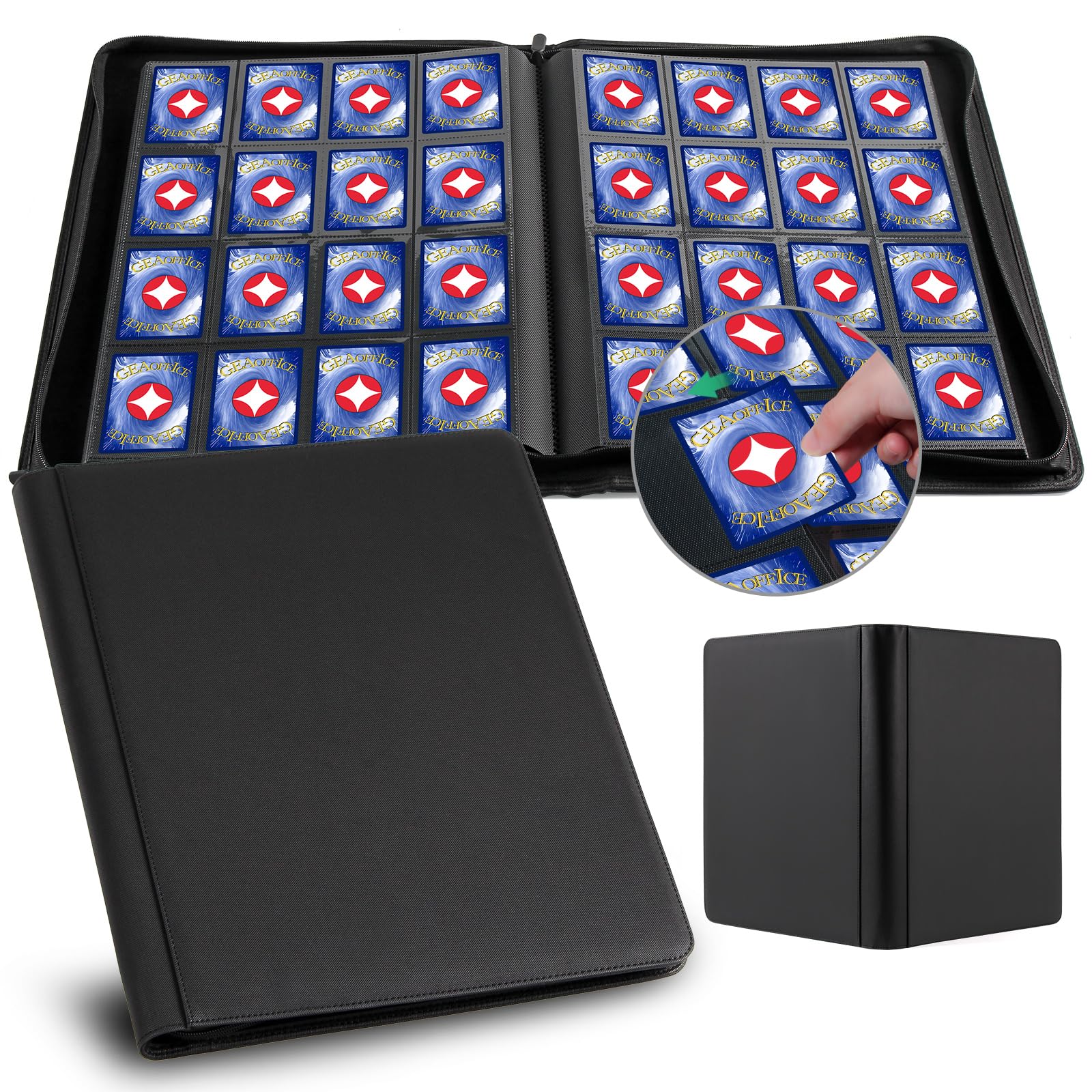 Amazon.com: GEAoffice 16 Pocket Trading Card Binder for 1000+