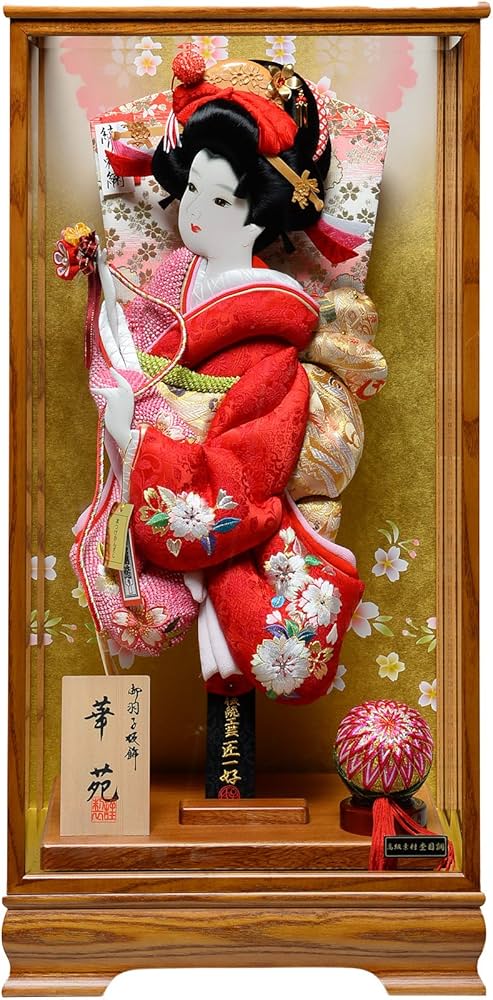 Amazon | 【匠一好羽子板】【羽子板】羽子板 18号華苑：押絵振袖羽子板